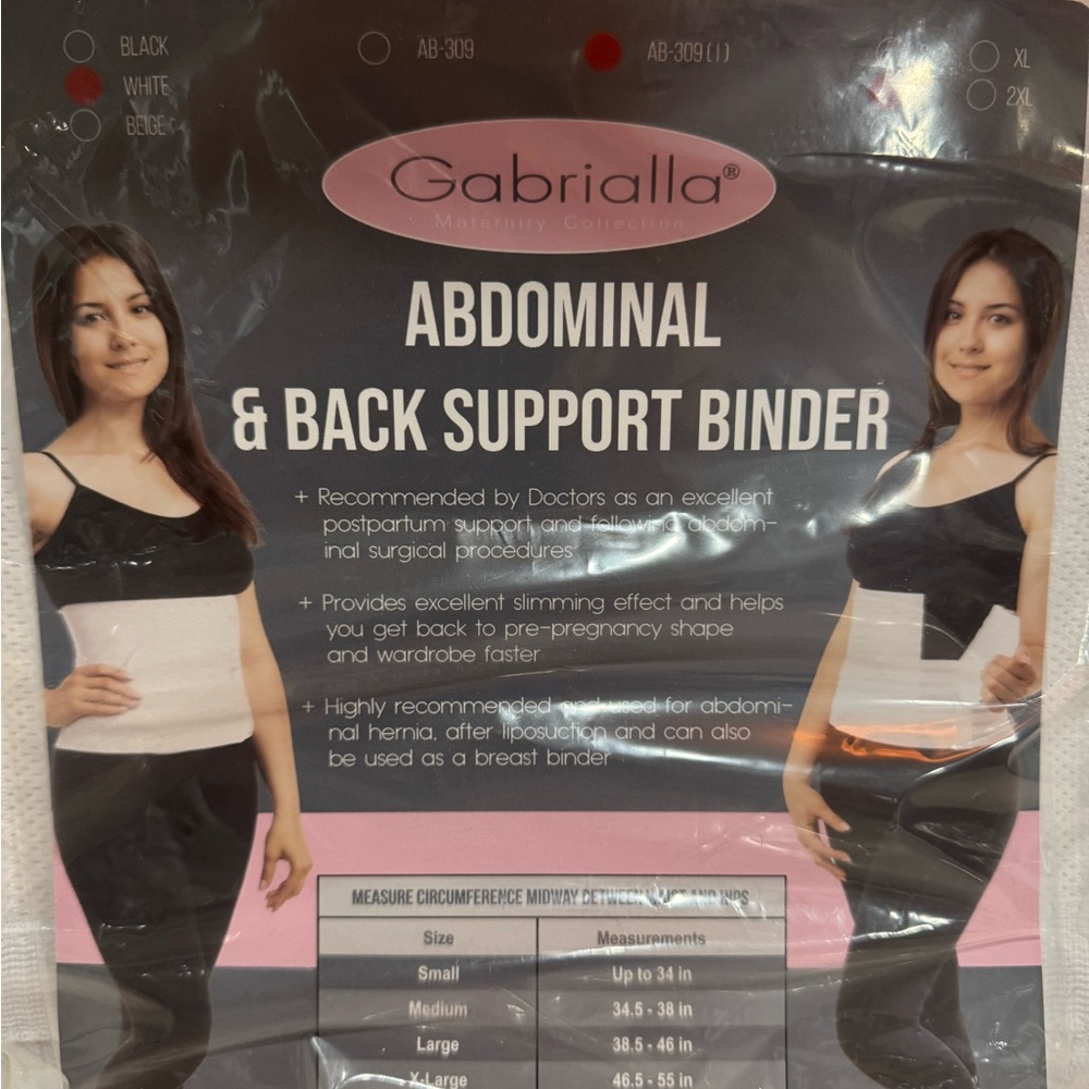 Gabriella Abdominal & Back Support Binder